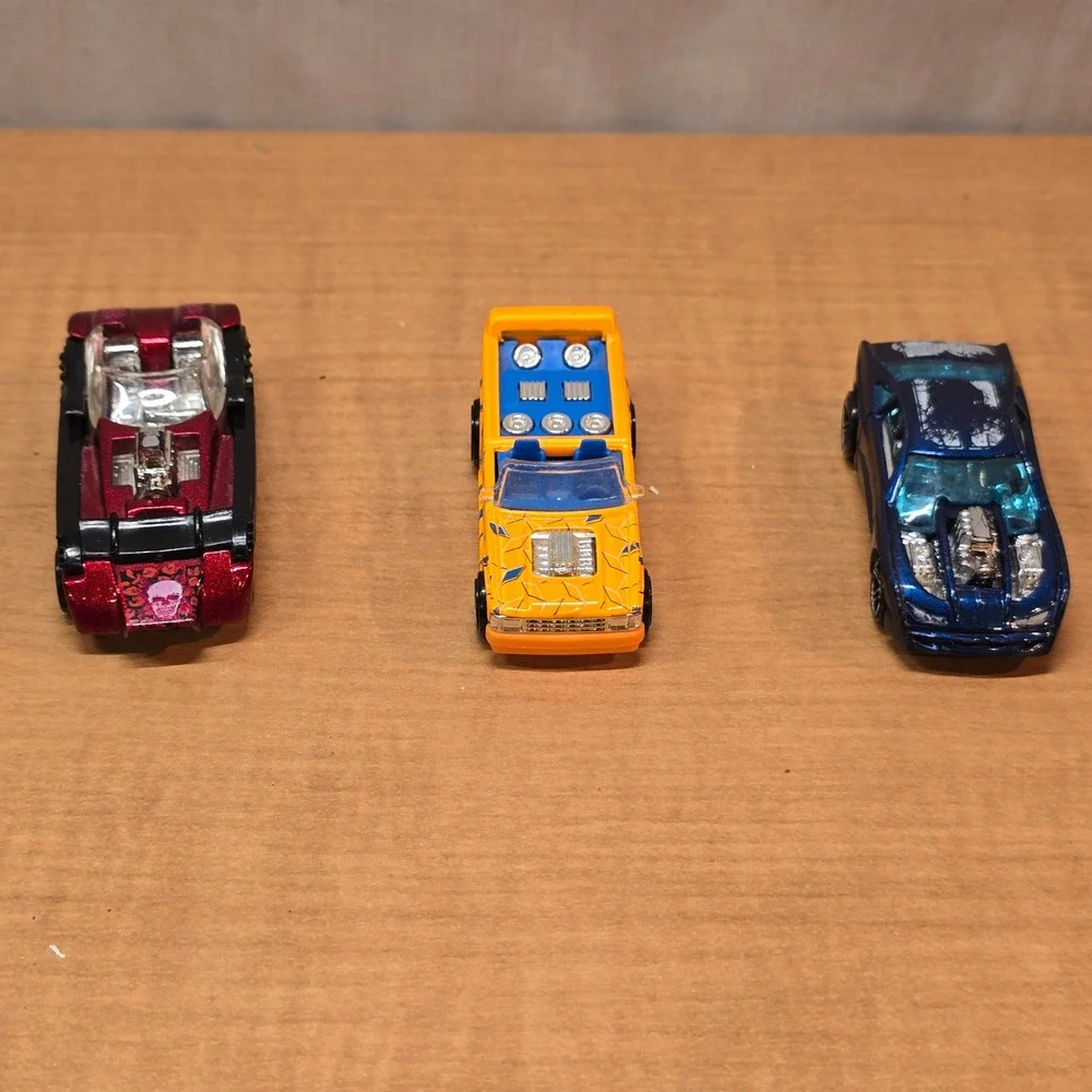 3 Hot Wheels Rockin' Rods Series Overbored 454 Mini Truck 1990,‎ 1996, 2001